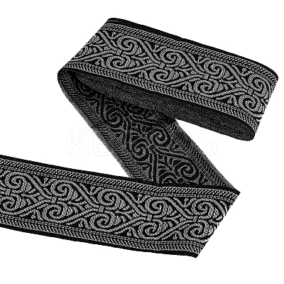 7M Ethnic Style Embroidery Polyester Ribbons OCOR-WH0070-119B-03-1