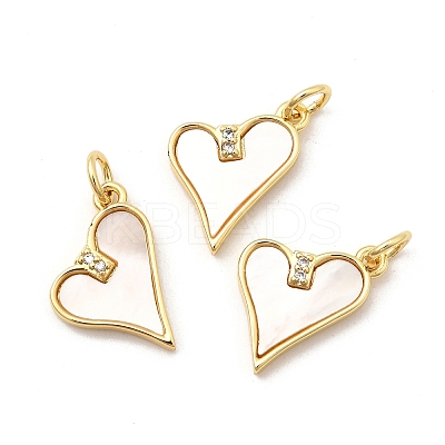 Brass Micro Pave Cubic Zirconia Pendants KK-K302-20A-G-1