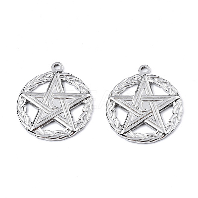 Non-Tarnish 201 Stainless Steel Pendants STAS-N098-076P-1
