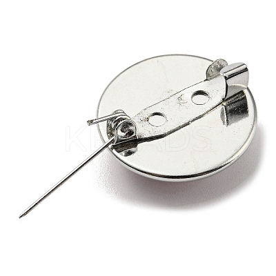 Round Glass Brooches FIND-Q096-01M-1