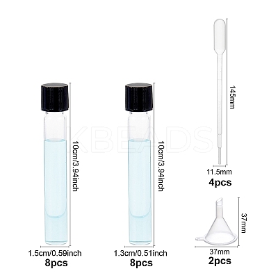 Glass Tube AJEW-BC0001-58-1