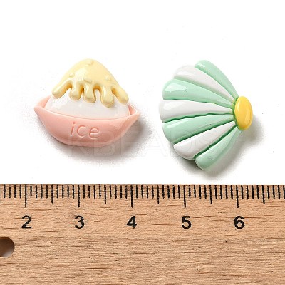 Beach Theme Opaque Resin Decoden Cabochons RESI-D009-05-1