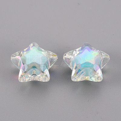 Transparent Acrylic Beads TACR-S152-18D-1