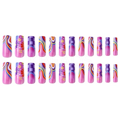 ABS Plastic Full Cover Press On False Nails DIY-CJC0006-16-1