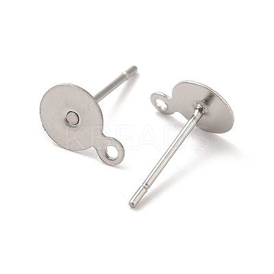 Tarnish Resistant 304 Stainless Steel Stud Earring Findings STAS-E025-1-1