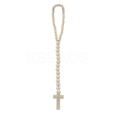 Printed Wooden Cross for Door Knob Protection HJEW-JM02802-1