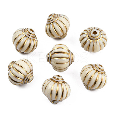 Lantern Plating Acrylic Beads PACR-Q102-202A-1