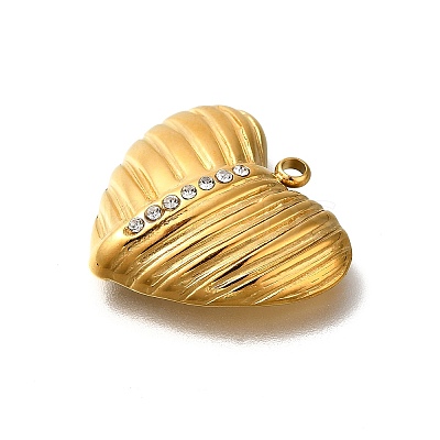 Ion Plating(IP) 304 Stainless Steel Rhinestone Pendants STAS-A104-09G-04-1