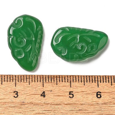 Dyed Natural Malaysia Jade Carved Cabochons G-Q192-02A-1