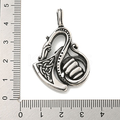 316 Surgical Stainless Steel Pendants STAS-E212-165AS-1