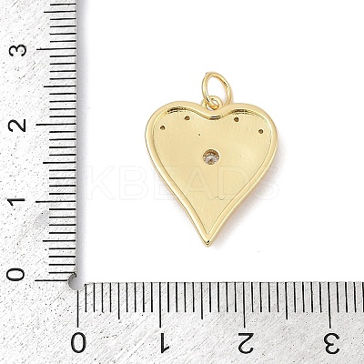 Brass Micro Pave Cubic Zirconia Pendants KK-U058-58B-G-1