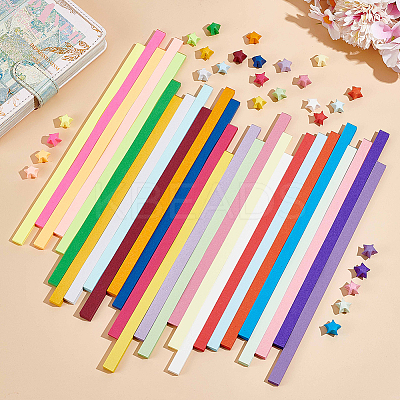 1 Set 27 Colors Fluorescent Lucky Star Origami Paper DIY-CP0010-79C-1