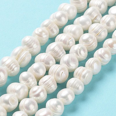 Natural Cultured Freshwater Pearl Beads Strands PEAR-E019-06-1