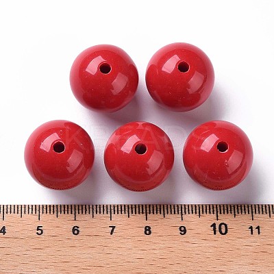 Opaque Acrylic Beads X-MACR-S370-C20mm-A14-1