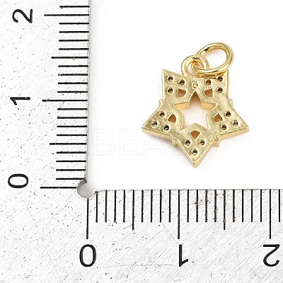 Brass Micro Pave Cubic Zirconia Pendants KK-L231-13G-01-1