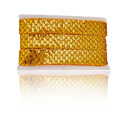 Polyester with PT Paillette Lace Trim Ribbon OCOR-WH20073-01B-1
