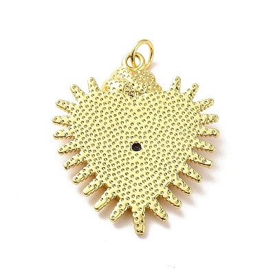 Rack Plating Brass Enamel Pendants X-KK-M230-27G-1