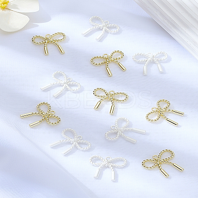 8Pcs 2 Colors Alloy Pendants FIND-LP0005-51-1