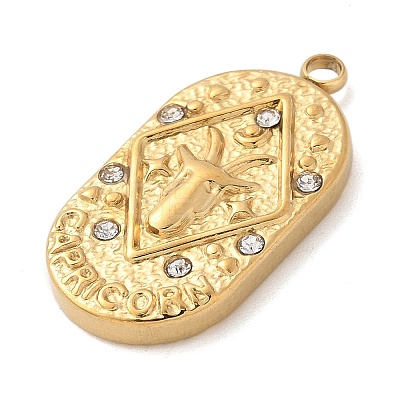 304 Stainless Steel Pendants STAS-F349-03G-04-1