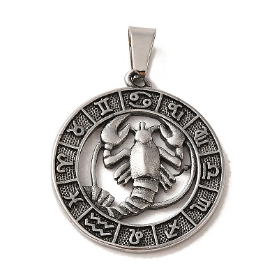 304 Stainless Steel Pendants LS-STAS-C084-01F-AS-1