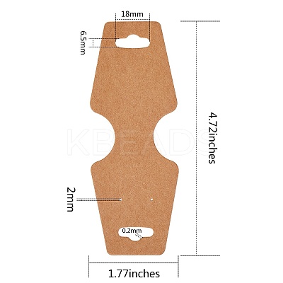 Cardboard Fold Over Paper Display Hanging Cards CDIS-SZ0001-01-1