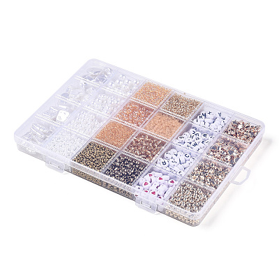 DIY 24 Style Acrylic & ABS Beads Jewelry Making Finding Kit DIY-NB0012-02J-1