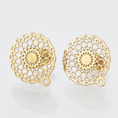 304 Stainless Steel Stud Earring Findings LS-STAS-S079-32A-1