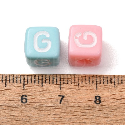 Opaque Acrylic European Beads AC-CBA7A73-01G-1
