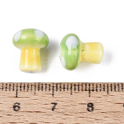 Handmade Porcelain Beads PORC-N012-03G-1