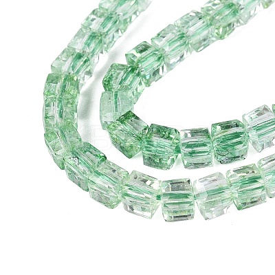 Crackle Transparent Glass Beads Strands GLAA-N062-4mm-05-1