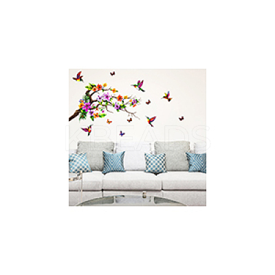 Translucent PVC Self Adhesive Wall Stickers STIC-WH0015-264-1