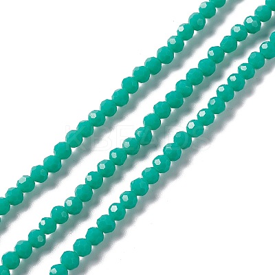 Faceted(32 Facets) Glass Beads Strands EGLA-J042-36A-M-1