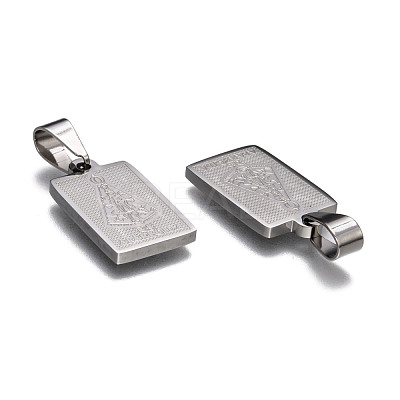 Non-Tarnish 304 Stainless Steel Pendants STAS-M245-22P-1