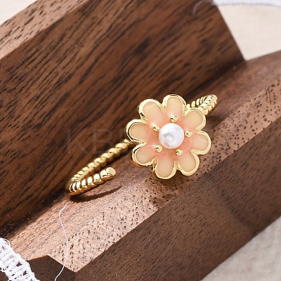 Dasiy Rotatable Open Cuff Rings for Women LS-RJEW-C118-05G-1