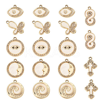 28Pcs 7 Styles Alloy Pendants FIND-TA0004-61-1