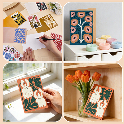 24Pcs Pcs Paper Greeting Card AJEW-ME0004-02-1