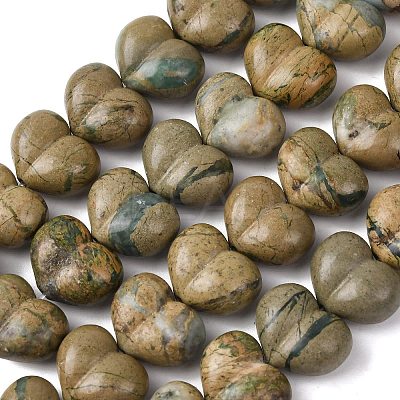 Natural Green Dragon Veins Beads G-D098-B03-1