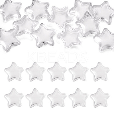 12Pcs Transparent Acrylic Beads TACR-TA0001-77A-1