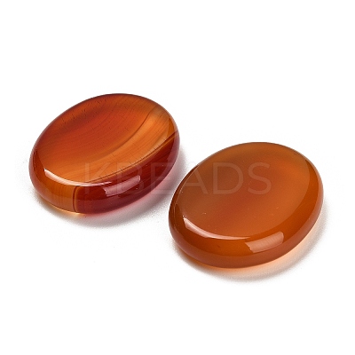 Natural Red Agate(Dyed & Heated) Cabochons G-C166-02E-1