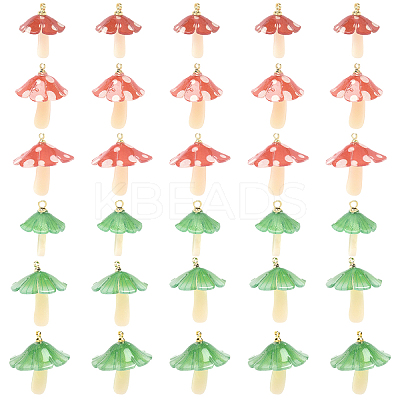 15Pcs 3 Styles Plastic Pendants KY-YW0002-28A-1