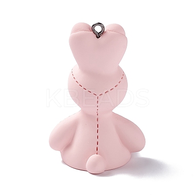 Opaque PVC Plastic Big Pendants RESI-G049-01A-1