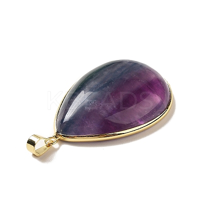 Natural Fluorite Pendants G-H285-04G-1
