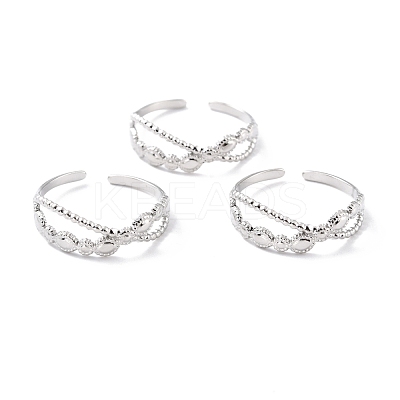 Tarnish Resistant 304 Stainless Steel Finger Rings RJEW-L102-43P-1