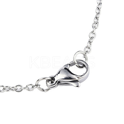 Non-Tarnish 201 Stainless Steel Pendants Necklaces NJEW-S105-JN626-7-1