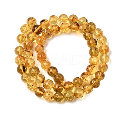 Natural Amber Beads Strands G-K376-H03-02-1