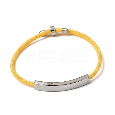 Round Nylon Milan Cord Slider Bracelet Making BJEW-L722-01P-18-1