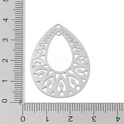 Non-Tarnish 304 Stainless Steel Connector Charms STAS-K257-34P-1
