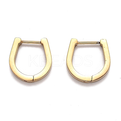 304 Stainless Steel Huggie Hoop Earrings STAS-J033-14A-G-1