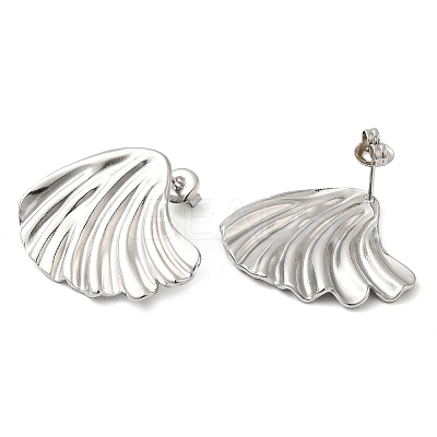 Non-Tarnish 304 Stainless Steel Stud Earrings EJEW-Z022-09P-1