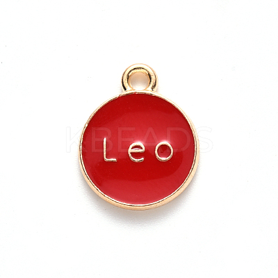 Alloy Enamel Pendants ENAM-SZ0001-28B-G-1